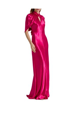 Abito Da Sera In Raso Fucsia ALBERTA FERRETTI | A043016270216